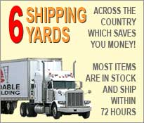 Affordable Scaffolding has 6 shipping yards across the country which saves you money! Most items are in stock and ship within 72 hours!